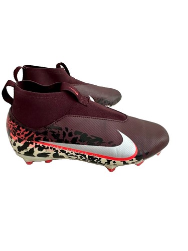 Nike Jr Zoom Mercurial Superfly 10 Academy FG 4Y Soccer Cleats Burgundy Crush