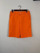 Puma Boys Essential Golf Tech Shorts Vibrant Orange Size XL 14-16