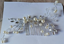 Silver Wedding Comb / Slide  (c)