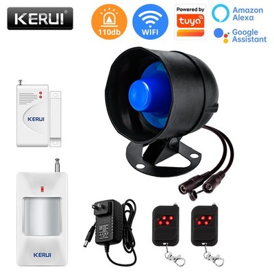 WiFi Smart Security Alarm Kit 120dB Wireless Remote Control House Protection Set