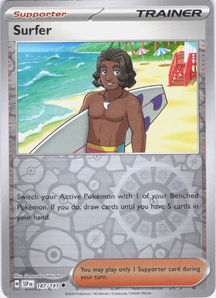 Surfer Uncommon SV08: Surging Sparks 187/191 NM