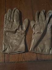 Coach Womens Brown Leather Gloves 100% Cashme...