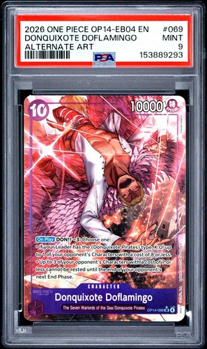 Donquixote Doflamingo (Alternate Art) graded PSA 9 for sale on eBay