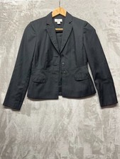 LoftSuit Jacket Women's Size 00P Pinstripe Double Vented Notch Lapel Long Sleeve