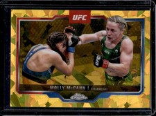 2025 Topps UFC Chrome Sapphire Molly McCann Refractor Gold #/50