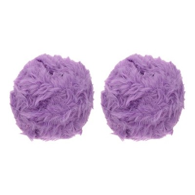 35yds Kunstfellgarn, 2 Knäuel 50g 0,4''OD Fuzzy Garn Flauschiges Garn, Traube lila