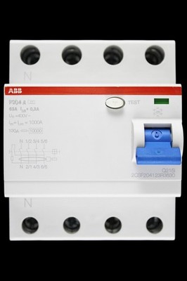 ABB 63 AMP 300mA VIERPOLIG RCCB TYP A F204 2CSF204123R3630