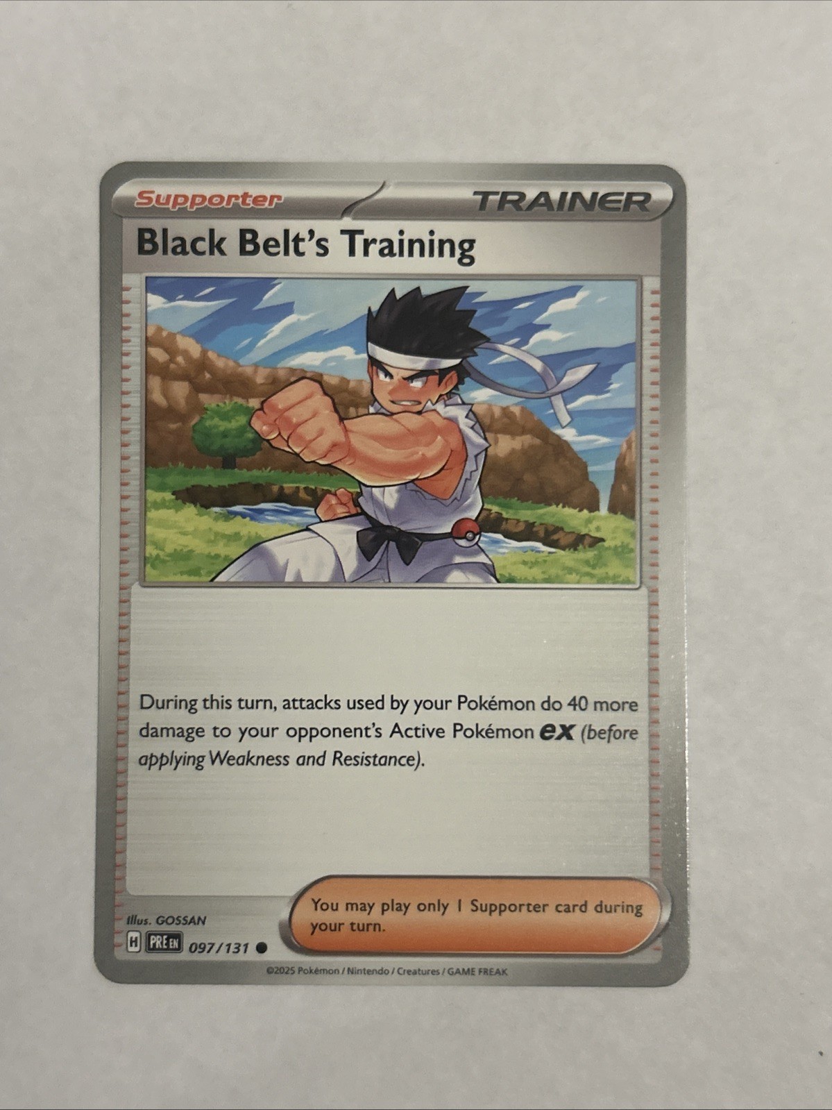 Black Belt's Training 97/131 PokeBall Prismatic Evolutions-Near Mint-Pokemon TCG