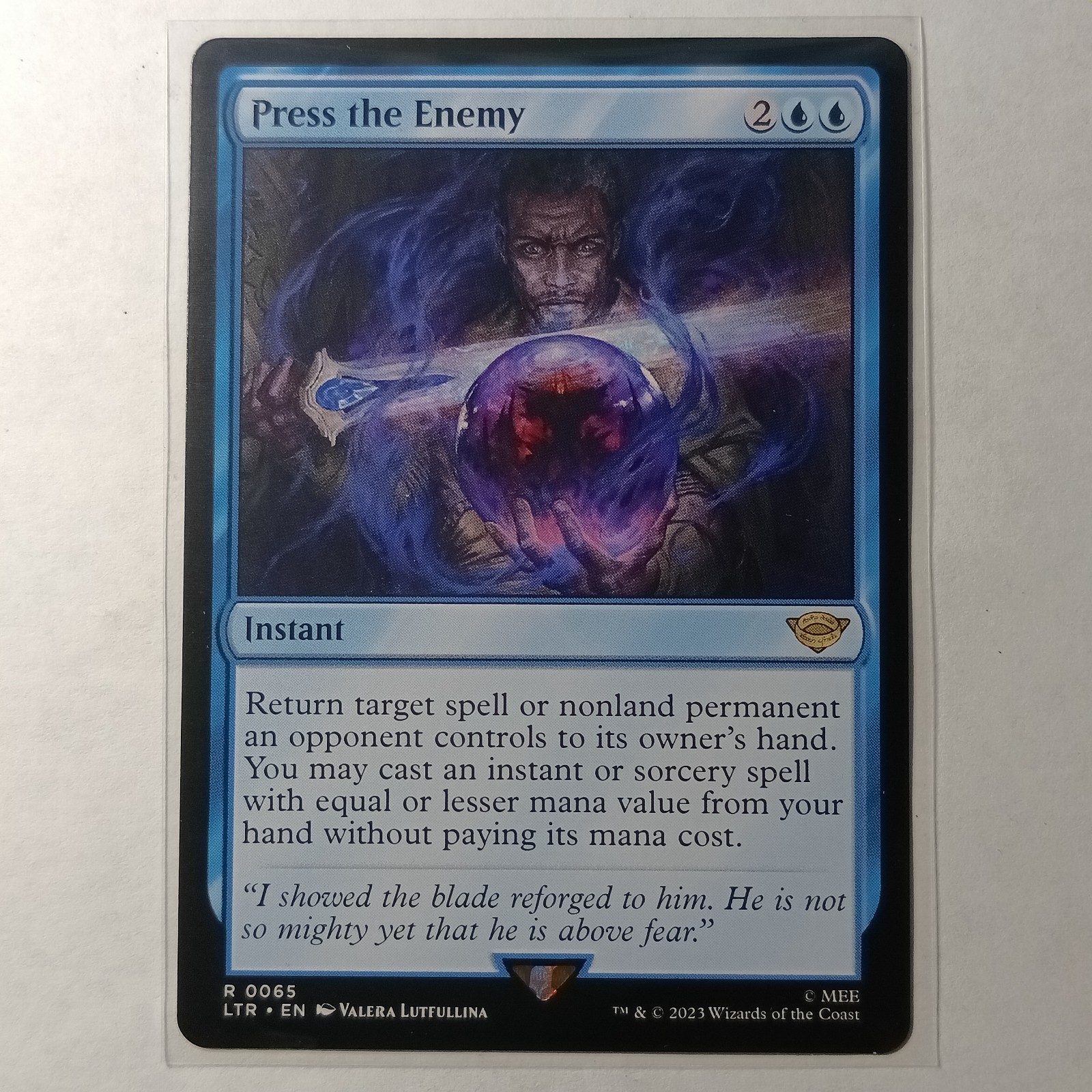 NM Press the Enemy, MTG, Lord of the Rings, Magic the Gathering, 65