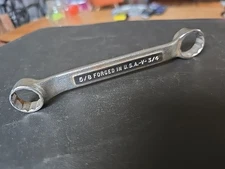 Vintage Craftsman USA Stubby Double Box End 5/8" X 3/4” Wrench V series No #