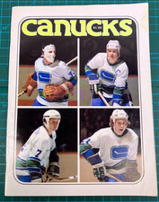 Vintage Vancouver Canucks Program Vs LA Kings NHL Hockey Game Magazine 1978