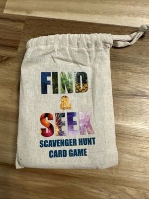 Find and Seek Scavenger Hunt Card Game Comes With 35 Cards And Instructions.
