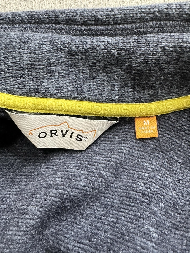 Jaqueta Orvis Feminina Cinza Média Zíper Completo Malha de Lã Urze Camada Externa Quente - Imagem 2 de 4