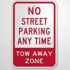 Aluminum No Parking Sign Unbranded 8x12 Metal Rust Resistant Outdoor Sign