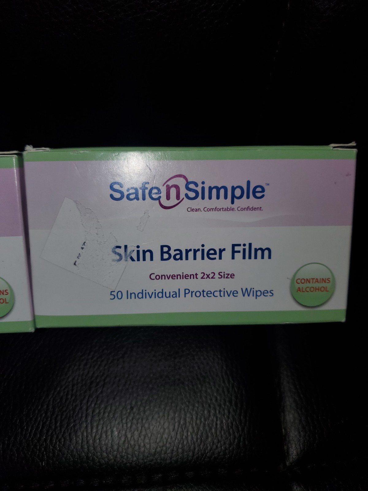 Safe n' Simple Skin Barrier Wipes 2" x 2" with Alcohol 50 ct (2 Boxes)