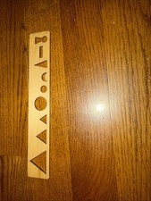 Montessori Grammar Symbols Stencil 8" x 1" parts of speech homeschool