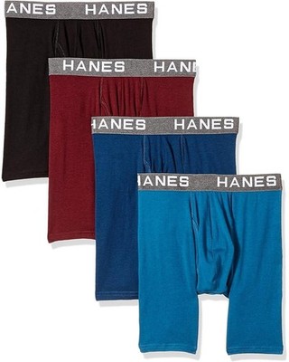 Hanes Men's 4-Pk. Ultimate  Comfort Flex Fit  Ultra Soft Boxer Briefs S 28-30