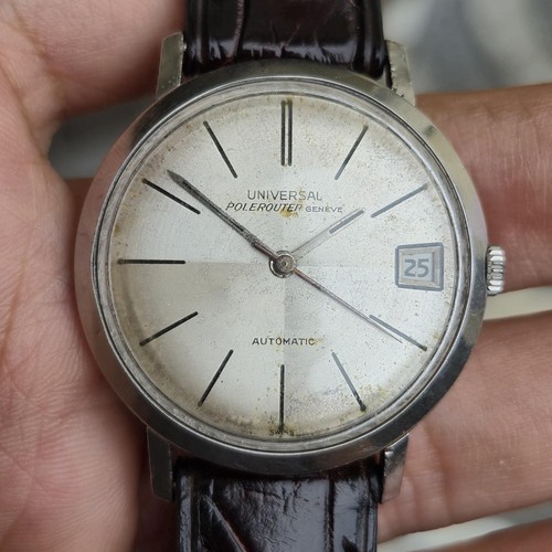 Rare Universal Geneve Polerouter checkerboard Automatic 20375-...