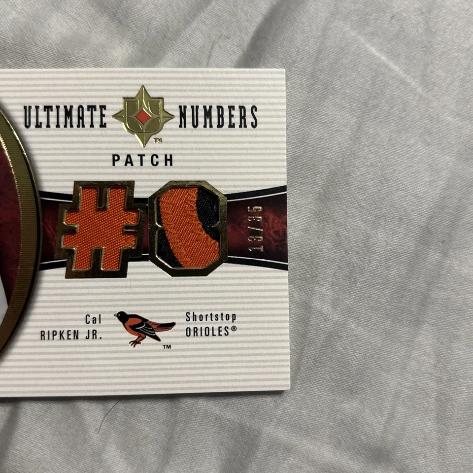 2006 UD Ultimate Numbers Cal Ripken Jr Patch /35 Jersey Orioles - Image 4 of 4