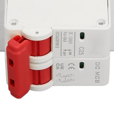 DC Miniature Circuit Breaker 6000A Breaking Capacity 2P Mini Circuit Breaker SET