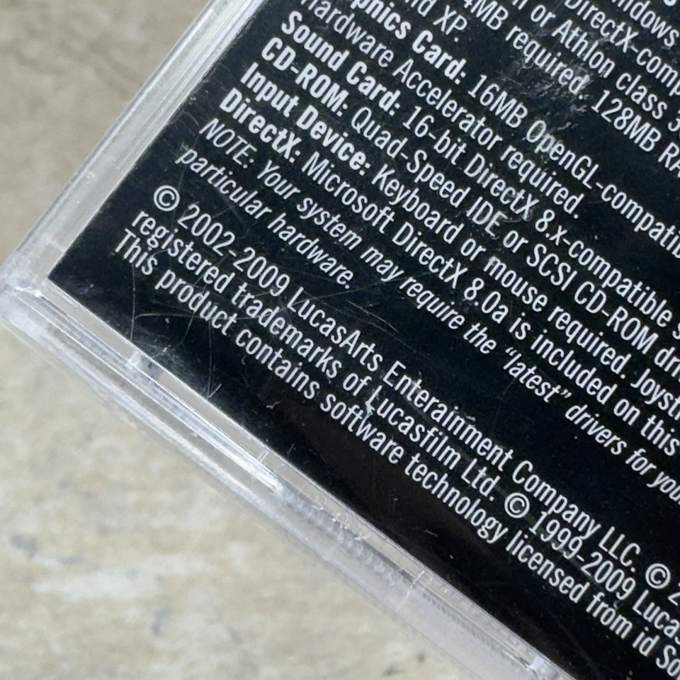 STAR WARS-JEDI KNIGHT 2: JEDI OUTCAST PC/CD ROM JEWEL CASE SEALED! - Image 3 of 3