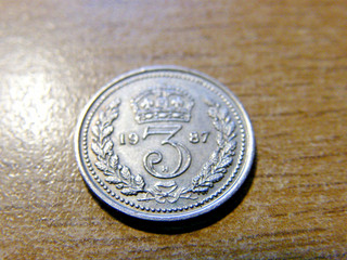 A 1987 Ironbride Museum silver Threepence style Token nice Condition 17mm