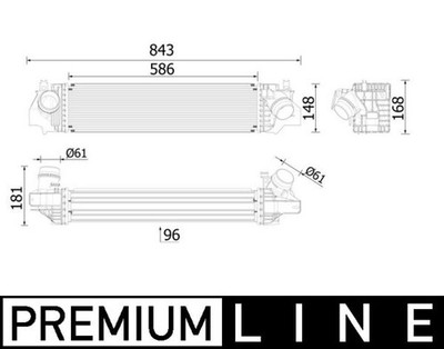 MAHLE CI 617 000P Ladeluftkühler für BMW,MINI