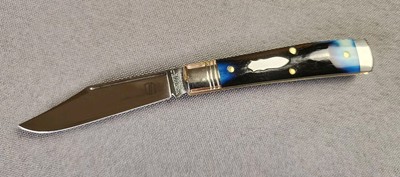 NEW! Great Eastern Cutlery GEC 94 Liberty Northfield BHQ SFO - Natural Blue Bone