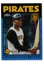2021 Topps Silver Pack 1986 Chrome Baseball Blue/150 Roberto Clemente #86BC-98