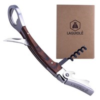 Laguiole WeinflaschenöFfner Sommelier Kellnermesser Edelstahl Korkenzieher Holz6
