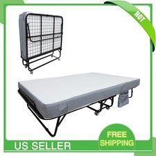 Adults Folding Bed 75" x 31''/38"/45'' Folding Bed with 6'' Memory Foam Mattress