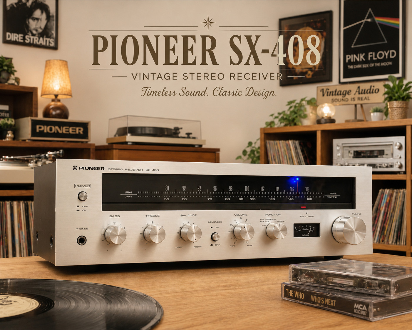 PIONEER SX-408 🌈RaRe🌈 Vintage Stereo Receiver