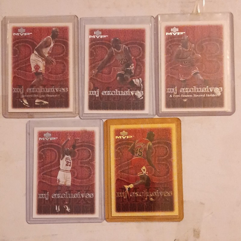 Upper Deck MVP Michael Jordan Bulls MJ Exclusives 1996-97 Lot 5 Rookie