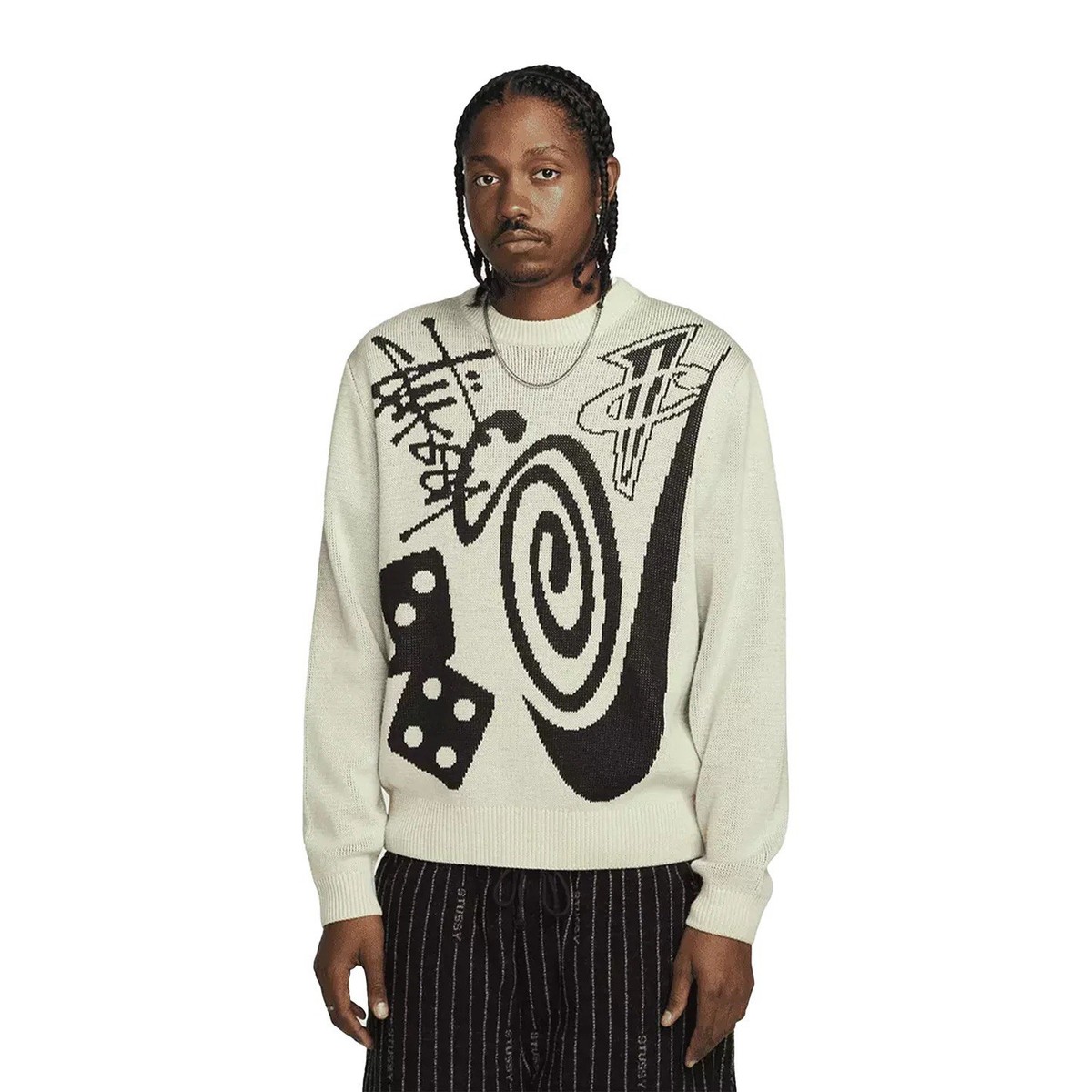Nike x Stussy Icon Knit Sweater 'Natural' DR2893-238 Adult Unisex