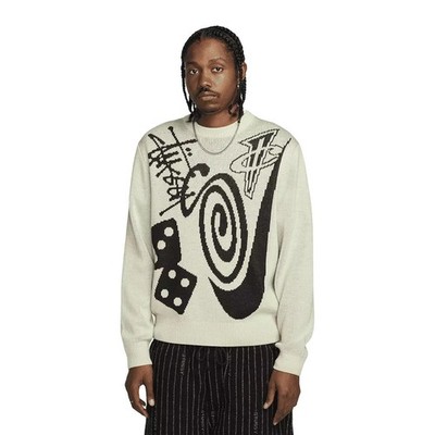 Nike x Stussy Icon Knit Sweater 'Natural' DR2893-238 Adult Unisex