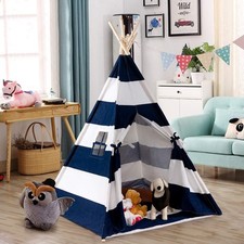 Large Kids Teepee Indian Play Tent Playhouse Castle Princess Baby Bed Room Gift