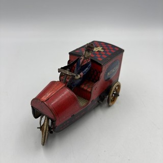 Antique Lehmann Germany Mensa 688 Tinplate Clockwork Car Toy