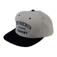 CCM Hockey Senior/Adult Athleisure Flatbrim Cap/Hat Classic White