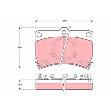 Satz Bremsbeläge Bremsklötze vorne für Mazda 323 2 BD 3 BF BW | 174846