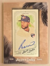 2018 Topps Allen & Ginter's Mini Framed Richard Urena #MA-RU Rookie Auto RC