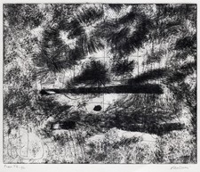 ENRICO PAULUCCI "SERA SUL PORTO, 1958 "  Acquaforte  Grafica  VECCHIANTICO