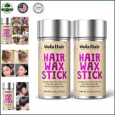 Hair Wax Stick for Flyaways and Smoothing, Non-Greasy Hair Pomade 2 Pack