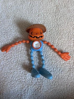 Vintage 1990s Little Tikes Twisty-Glo Flashlight Scarecrow Pumpkin Halloween