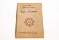 DEFOREST POST-WAR MODELS OF RADIO APPARATUS  ORIGINAL CATALOG!