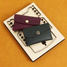 No-Sew Card Holder Leather Cutting Die Wallet Punch Mold for DIY Craft