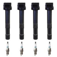 Denso 4 Ignition Coil 4 Iridium Long Life Spark Plugs Kit For S2000 2.2 L4