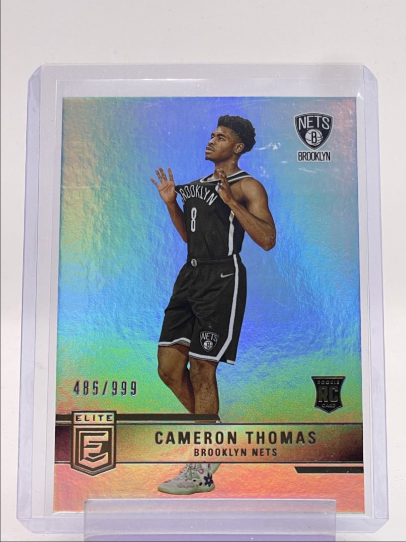 CAMERON THOMAS 2021-22 DONRUSS ELITE ROOKIE BASKETBALL NETS RC /999 Q6903