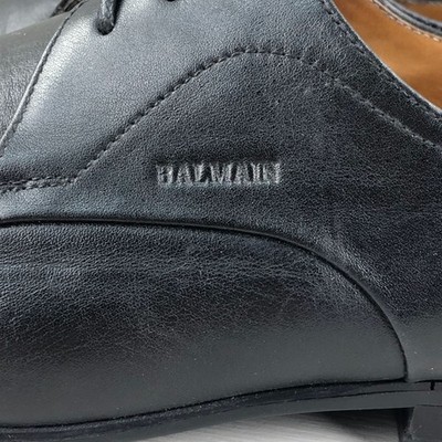 Balmain Paris Men\'s Size 41 EEE Black Leather Lace-Up Derby Oxford Dress Shoes Balmain Paris Men main image 2