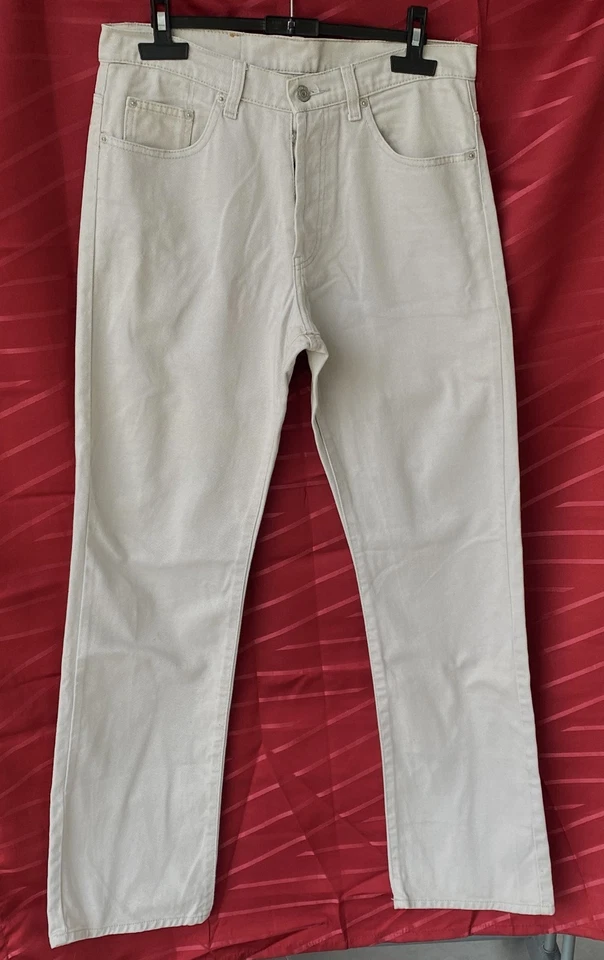 JEAN PANTALON homme marque EFFECTIF - couleur beige - taille 42 - Photo 1/4