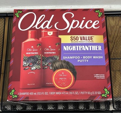 Old Spice Night Panther Bath Christmas Gift Set